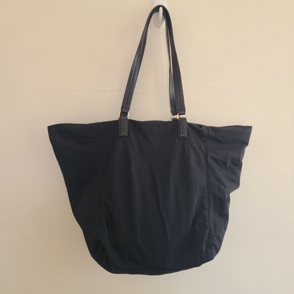 Tory Burch Tilda Nylon Shoulder Tote Bag Black - Picture 2 of 12